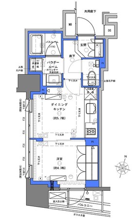 神田駅 徒歩4分 3階の物件間取画像